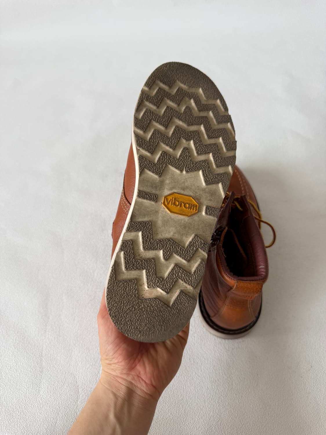 [250]Pre owned 비브람솔 레더 부츠 상품이미지9