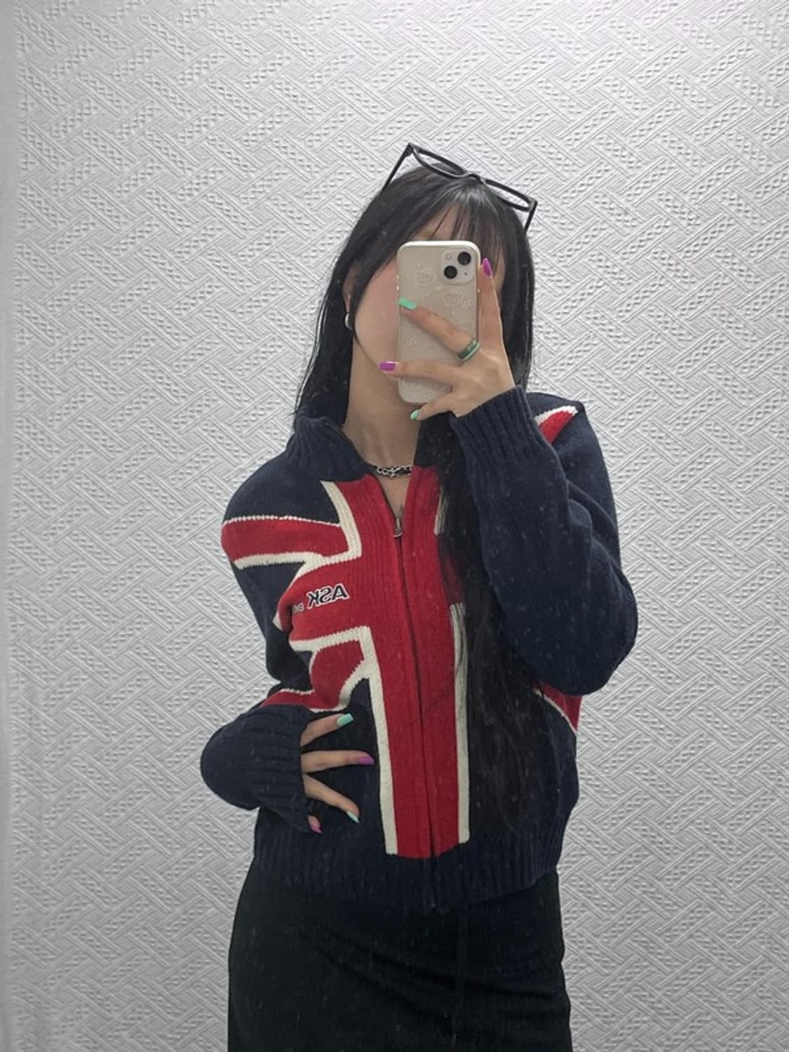 ASK 올드스쿨 유니온 잭 빈티지 울 가디건 S C07040 상품이미지2