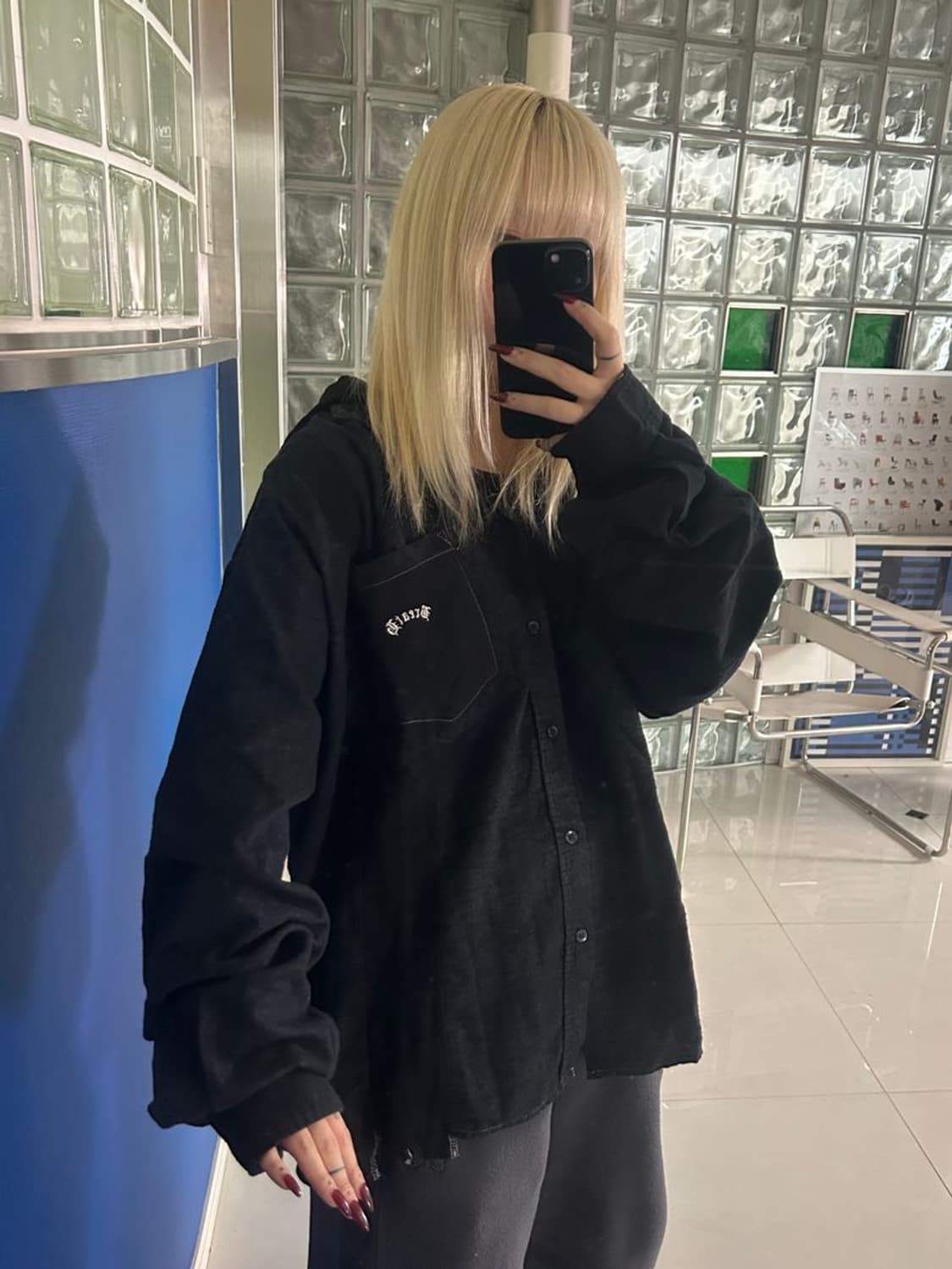 WIDE SHIRT W/H 7컷 와이드 후드티 상품이미지1