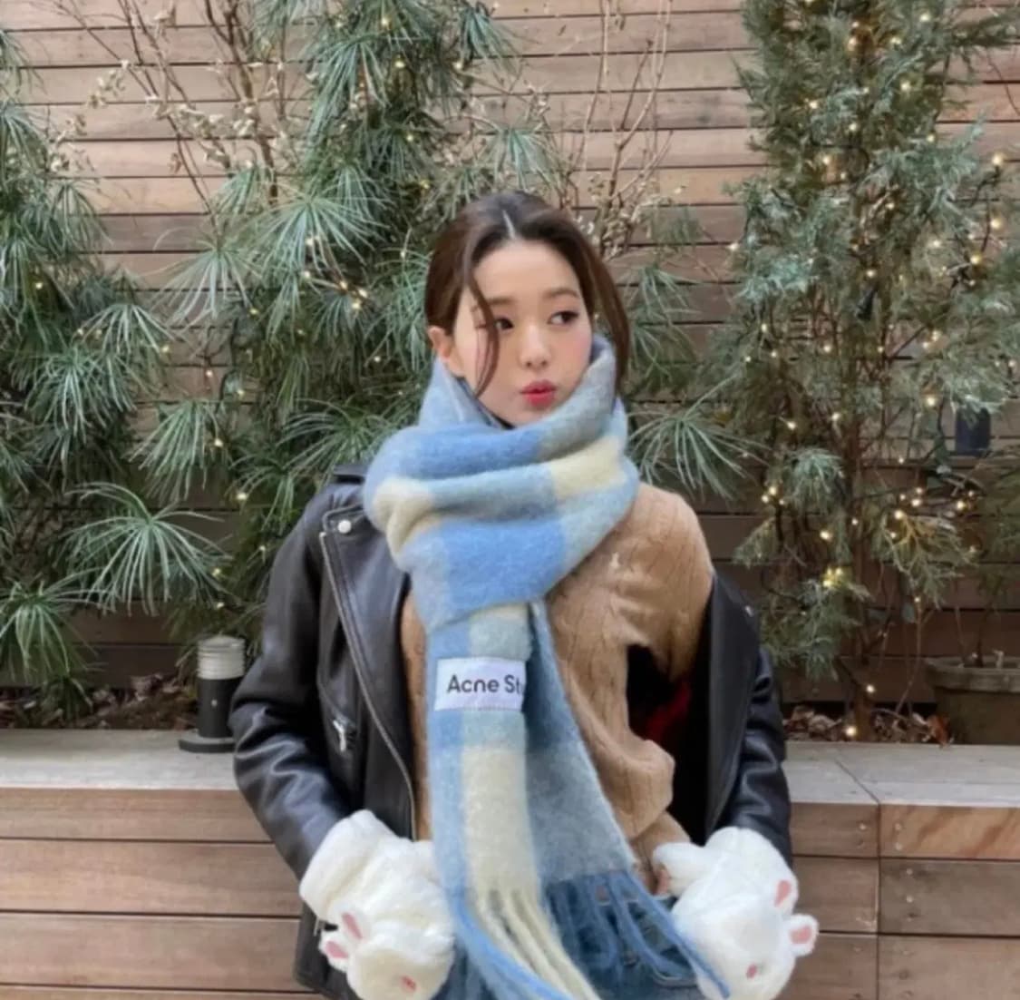 아크네 스튜디오 울모헤어 체크 머플러 남여공용 상품이미지8