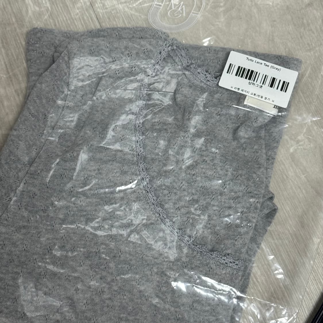 마그넷 Tuto Lace Tee (Gray) 레이스 티 그레이 상품이미지5