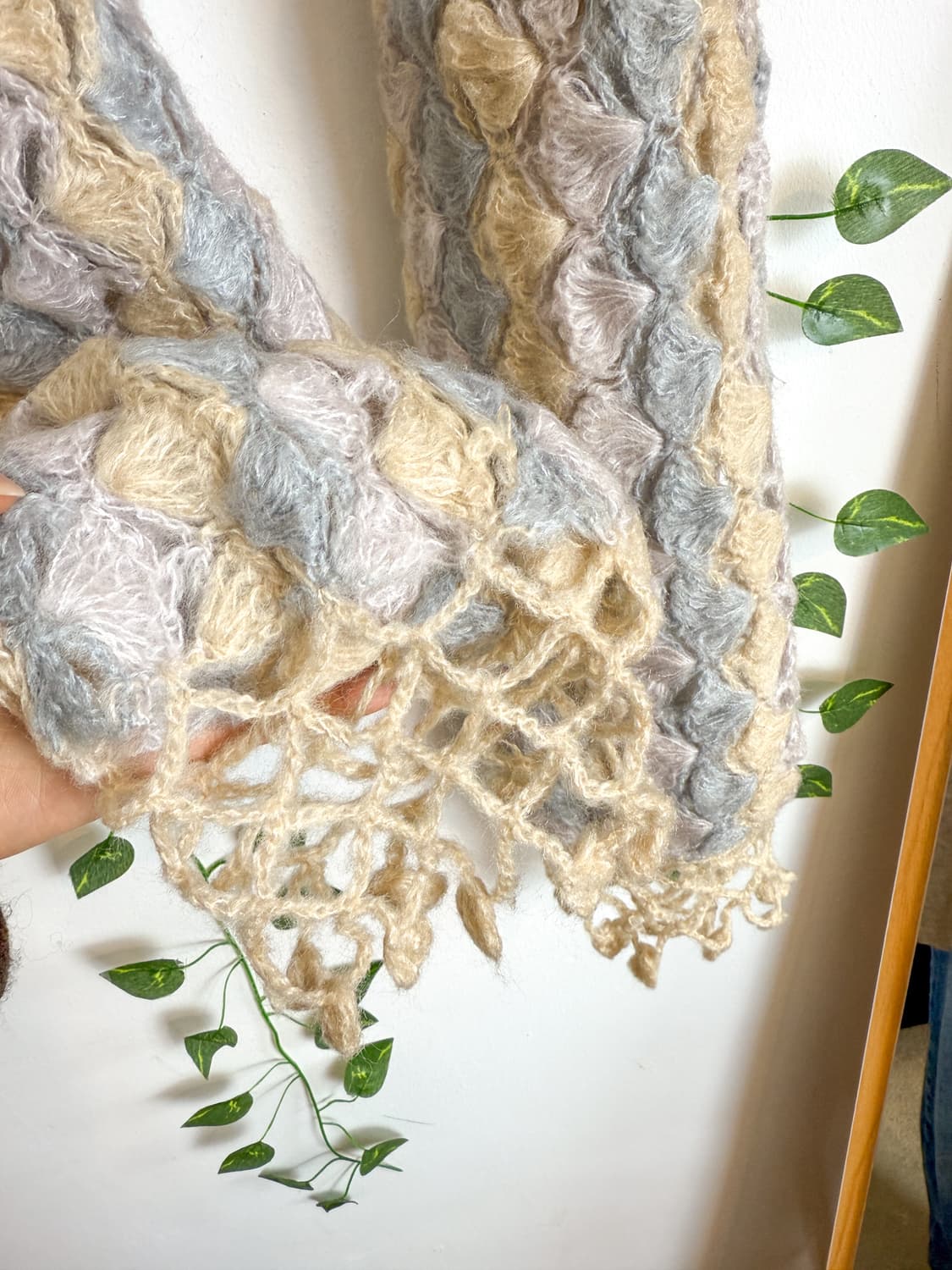 파스텔 뜨개 머플러 상품이미지4