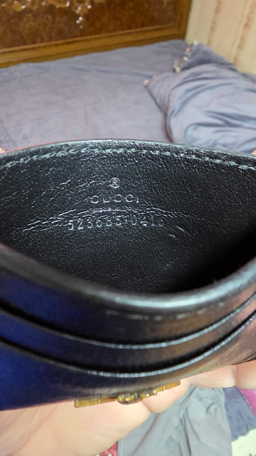 (정품) 구찌 애니멀리에(벌) 카드지갑/남녀공용/검정/개인/팝니다. 상품이미지4