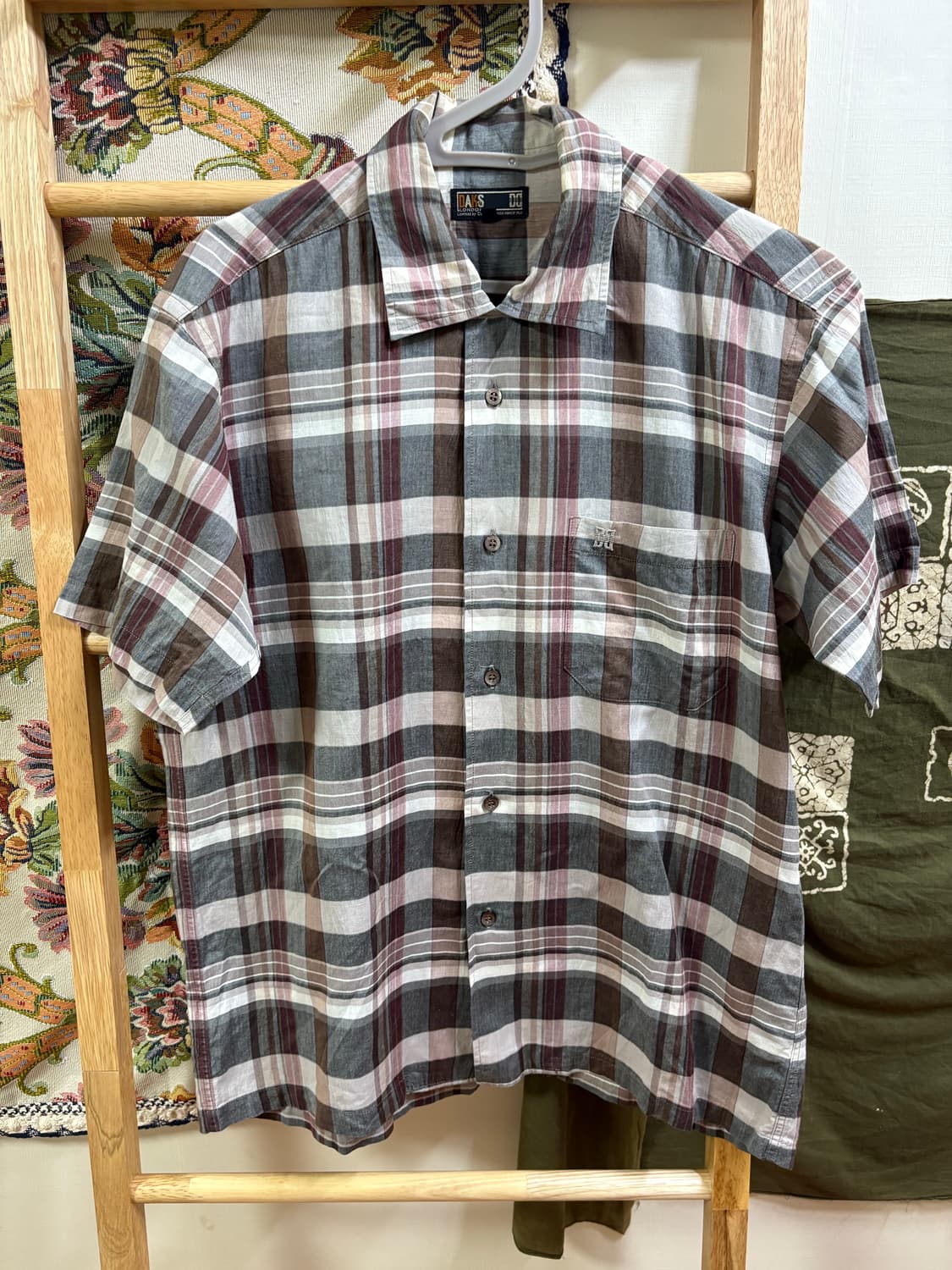 Daks 체크 패턴 반팔 셔츠  상품이미지1