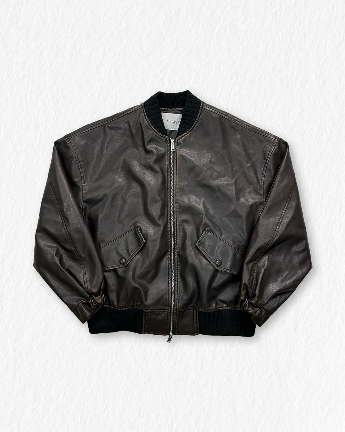 VTWO 레더 자켓 상품이미지1
