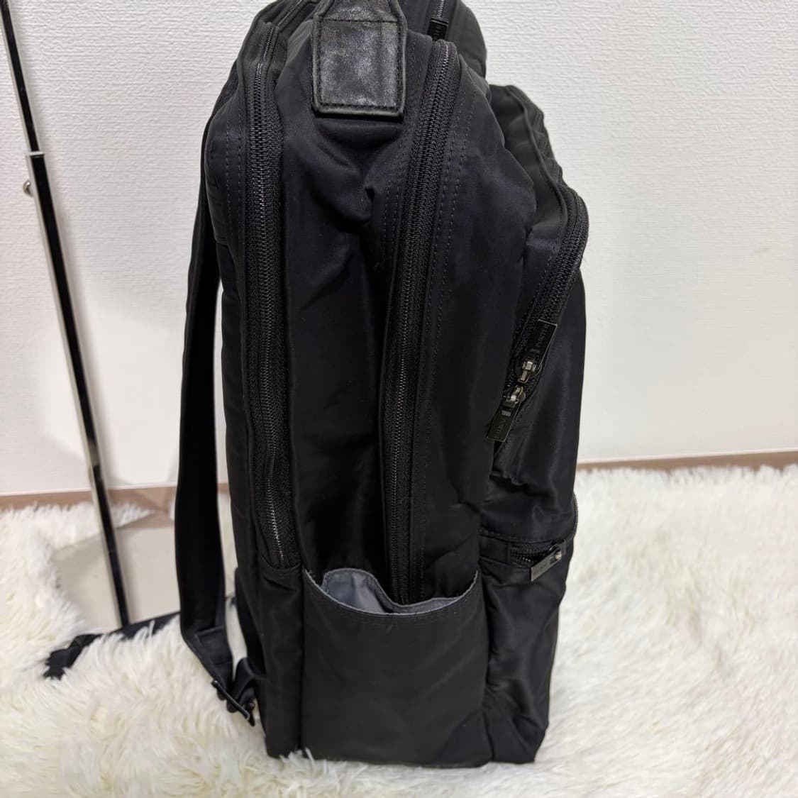 극미품 PORTER 나일론 블랙 백팩 상품이미지8