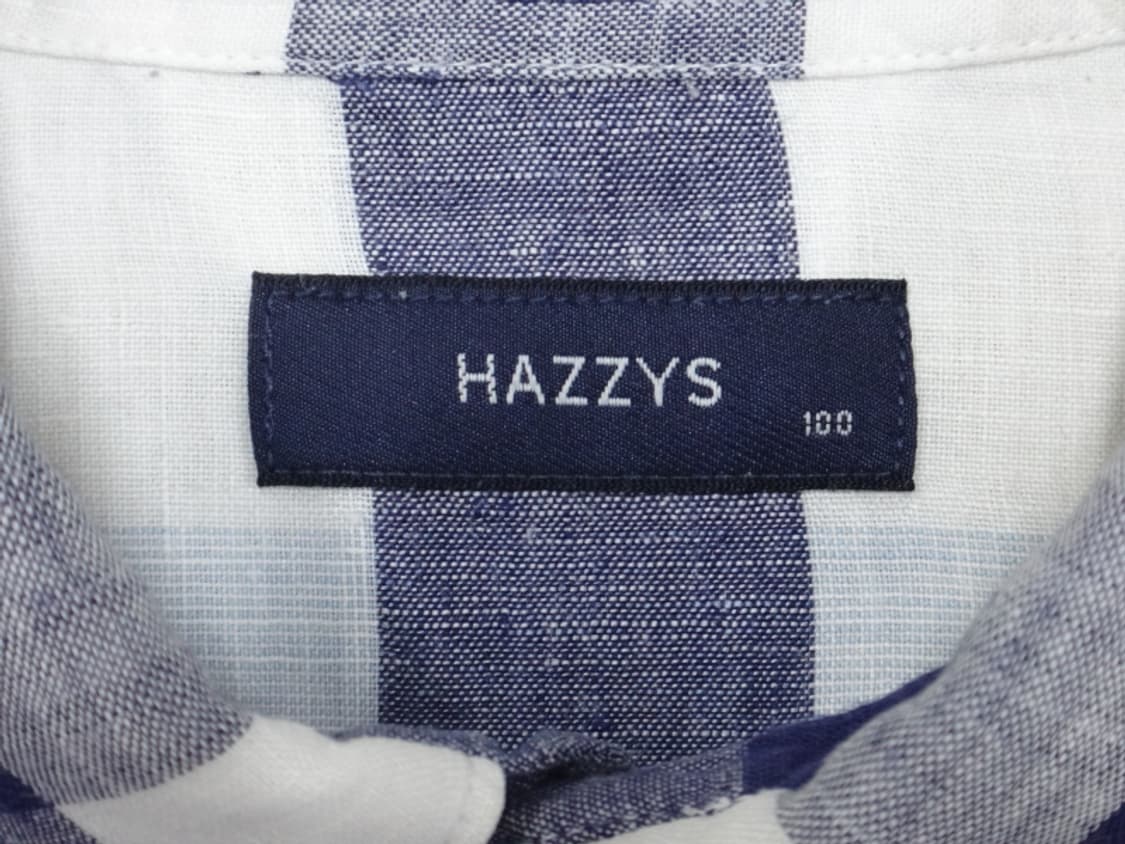 (100) HAZZYS 헤지스 남 체크 린넨 하절기 셔츠 상품이미지9