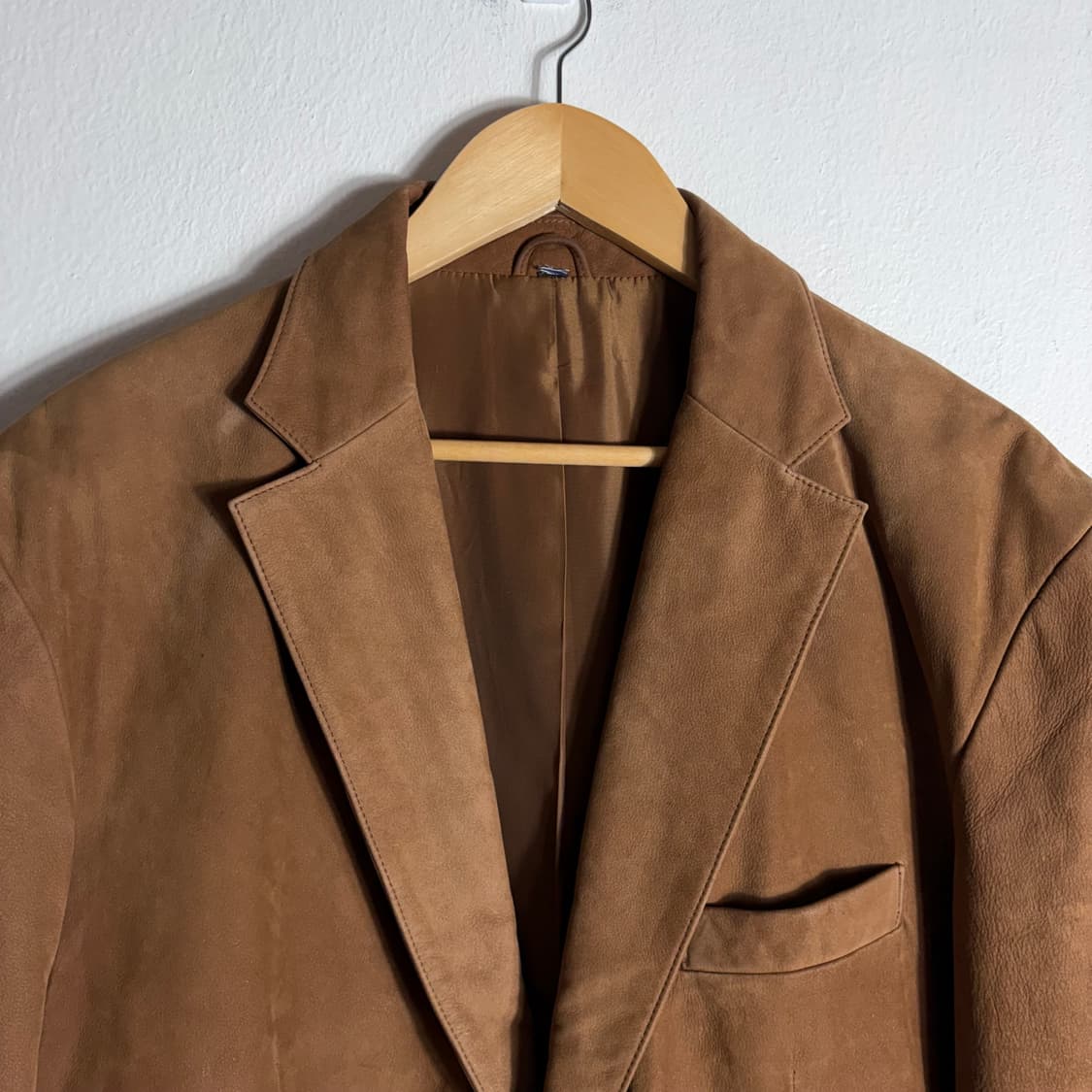 스웨이드 브라운 가죽 자켓(Free) 상품이미지3