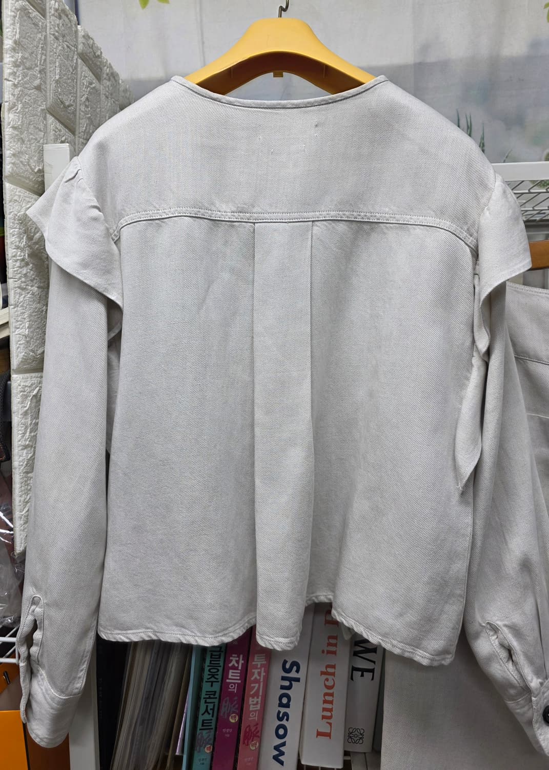 이자벨마랑 러플 블라우스 66 하이웨스트 팬츠 27 상하의세트 WM38 상품이미지5