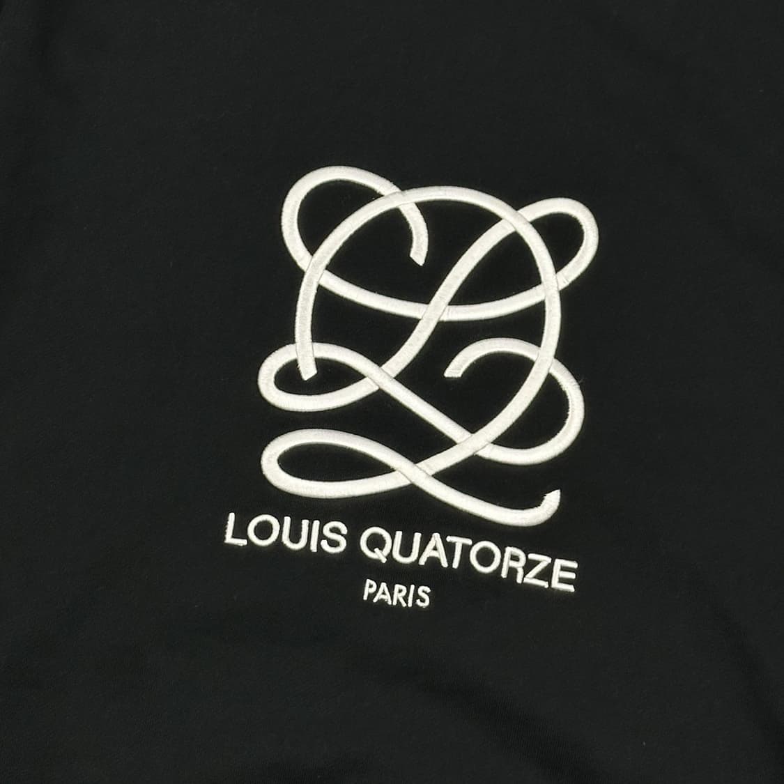 루이까또즈 자수 블랙 헤비 코튼 맨투맨 (XXL) 상품이미지3