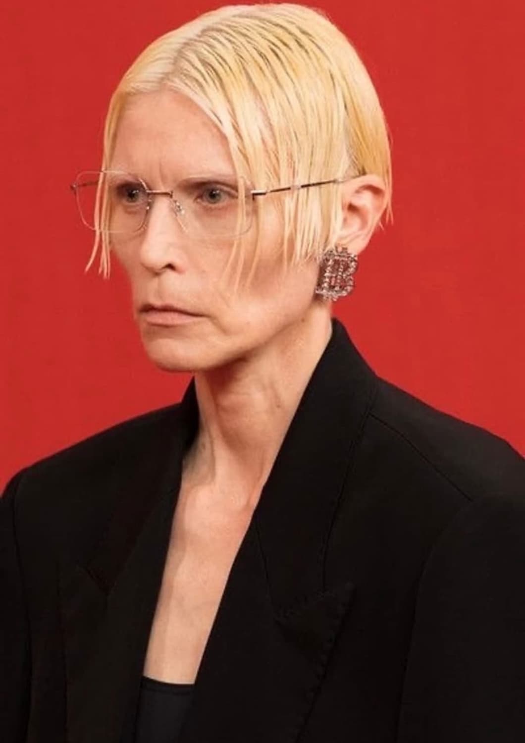 (OS) 발렌시아가 인비저블 실버 렉탱글 안경 상품이미지4