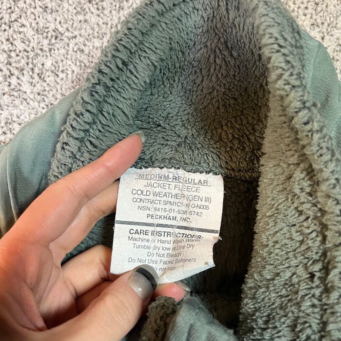 US 오리지널 미군 폴리텍 플리스 상품이미지3