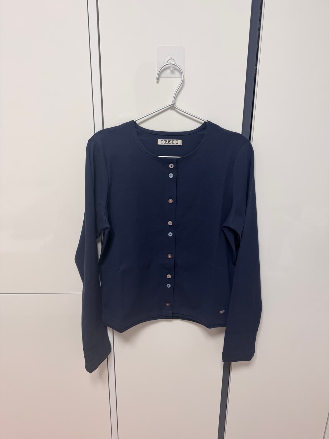 코이세이오 가디건 네이비 RAW EDGE CARDIGAN  상품이미지1
