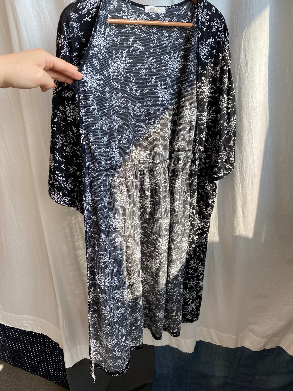 블랙 플라워 로브(F) 상품이미지9