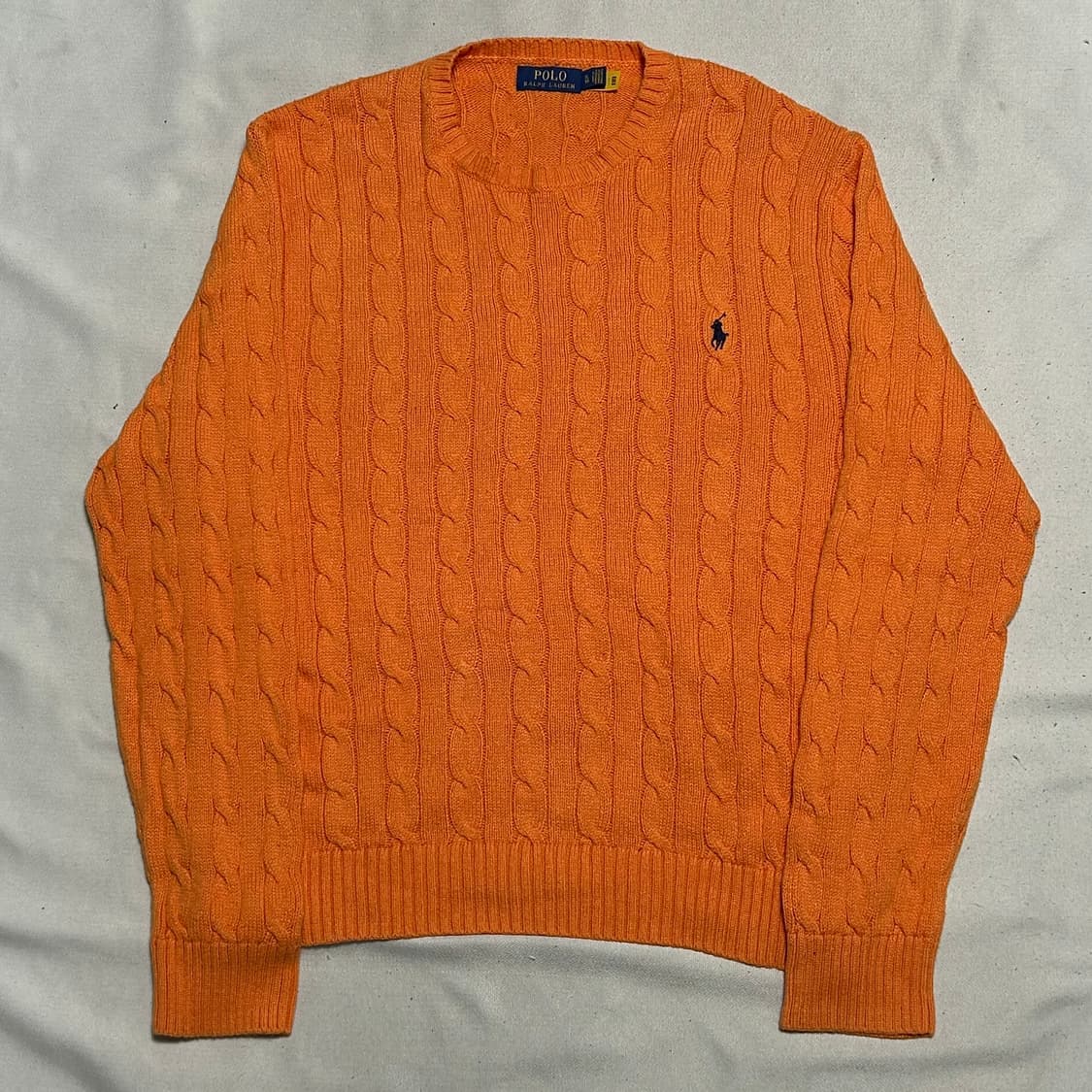 XL 폴로랄프로렌 오렌지 케이블 니트 상품이미지2