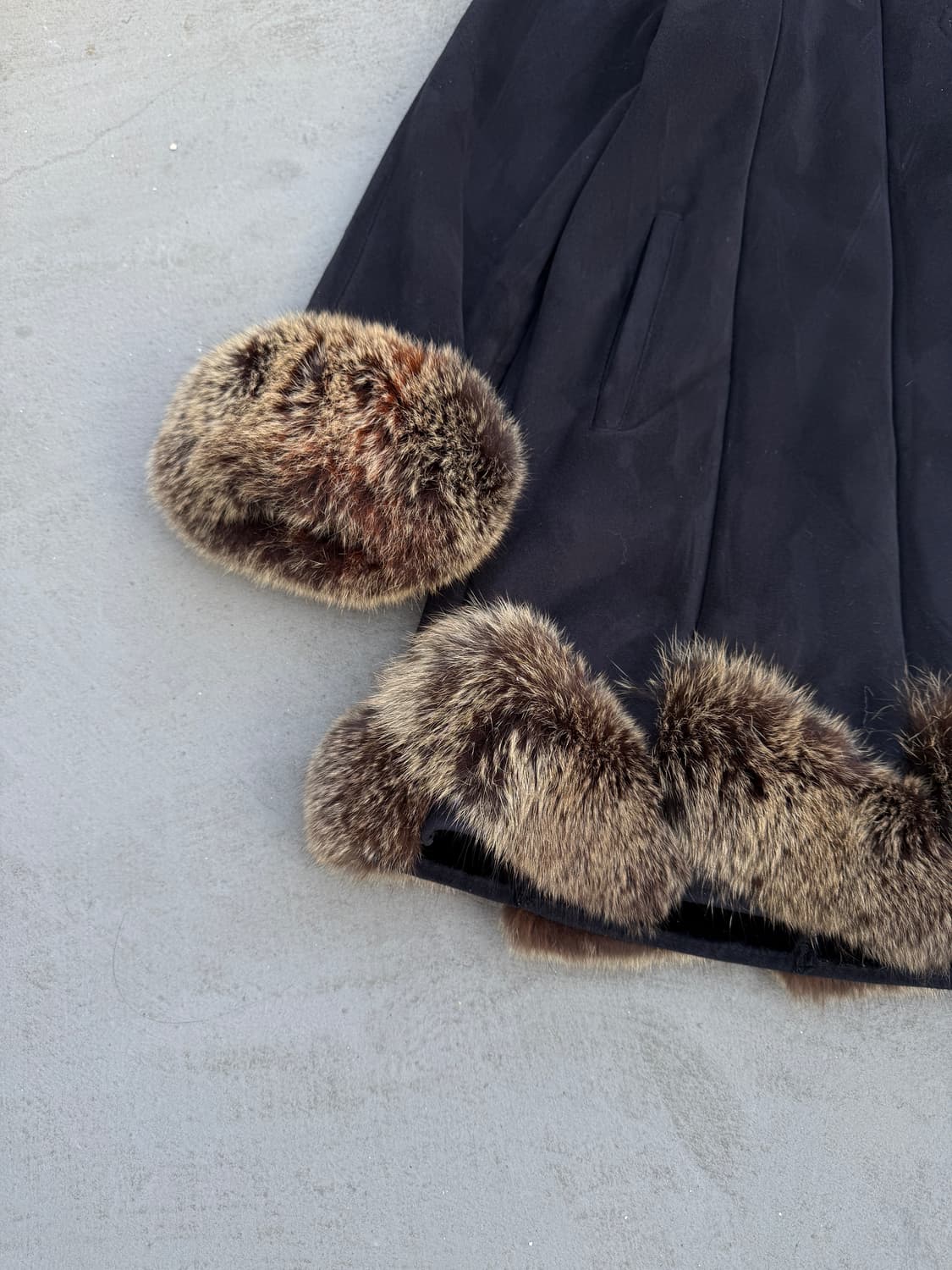 빈티지 퍼 트리밍 코트 상품이미지6