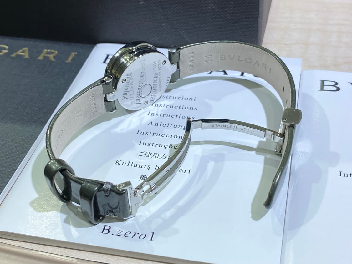 불가리 비제로원 블루 자개 다이아 12p 쿼츠 여성용 22mm 스몰 상품이미지6