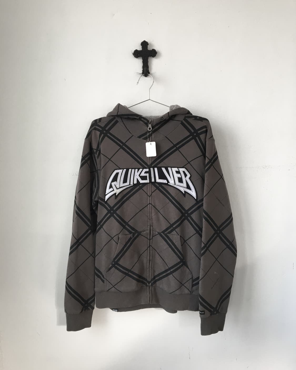 Check pattern hood zip up 상품이미지2