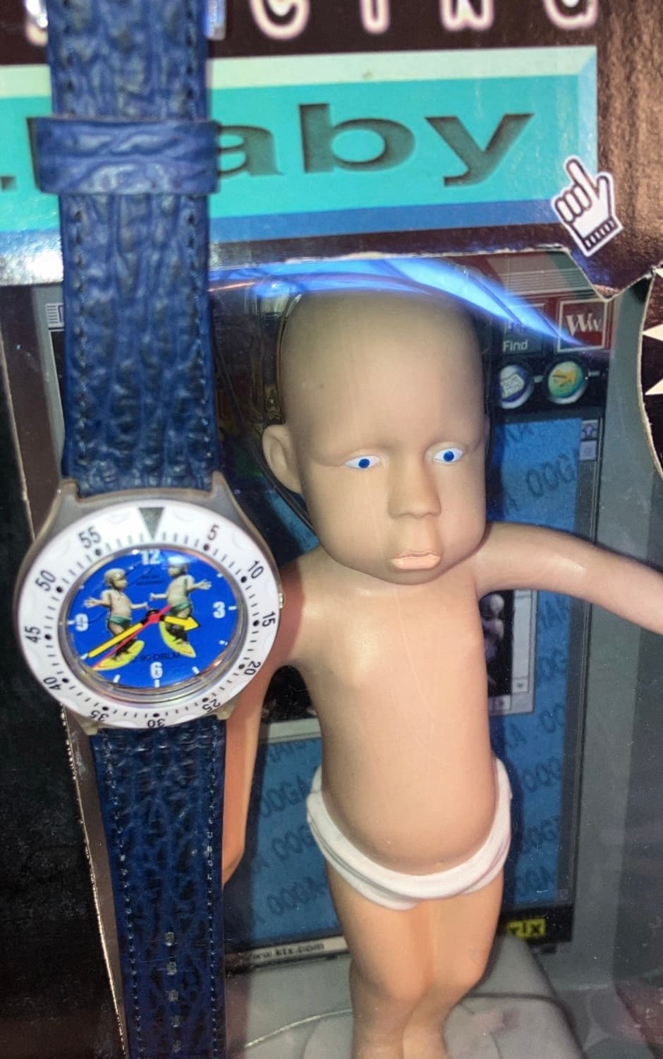 1990s 빈티지 댄싱 베이비 손목 시계 상품이미지3