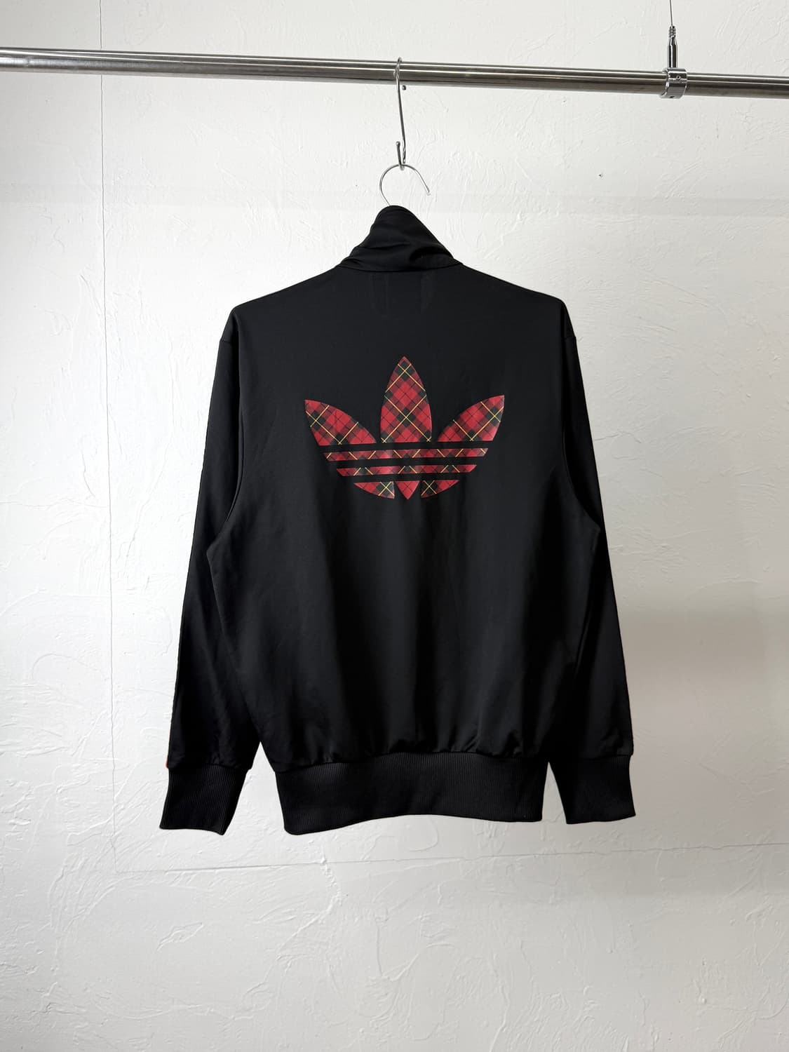 아디다스 타탄 체크 파이어버드 집업 저지 상품이미지5