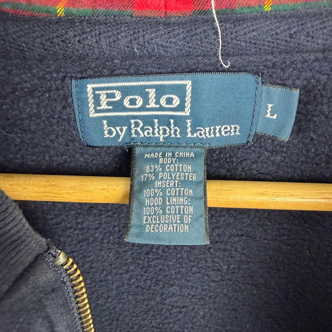 Polo]폴로 랄프로렌 빅포니 네이비 후드집업 L 상품이미지5