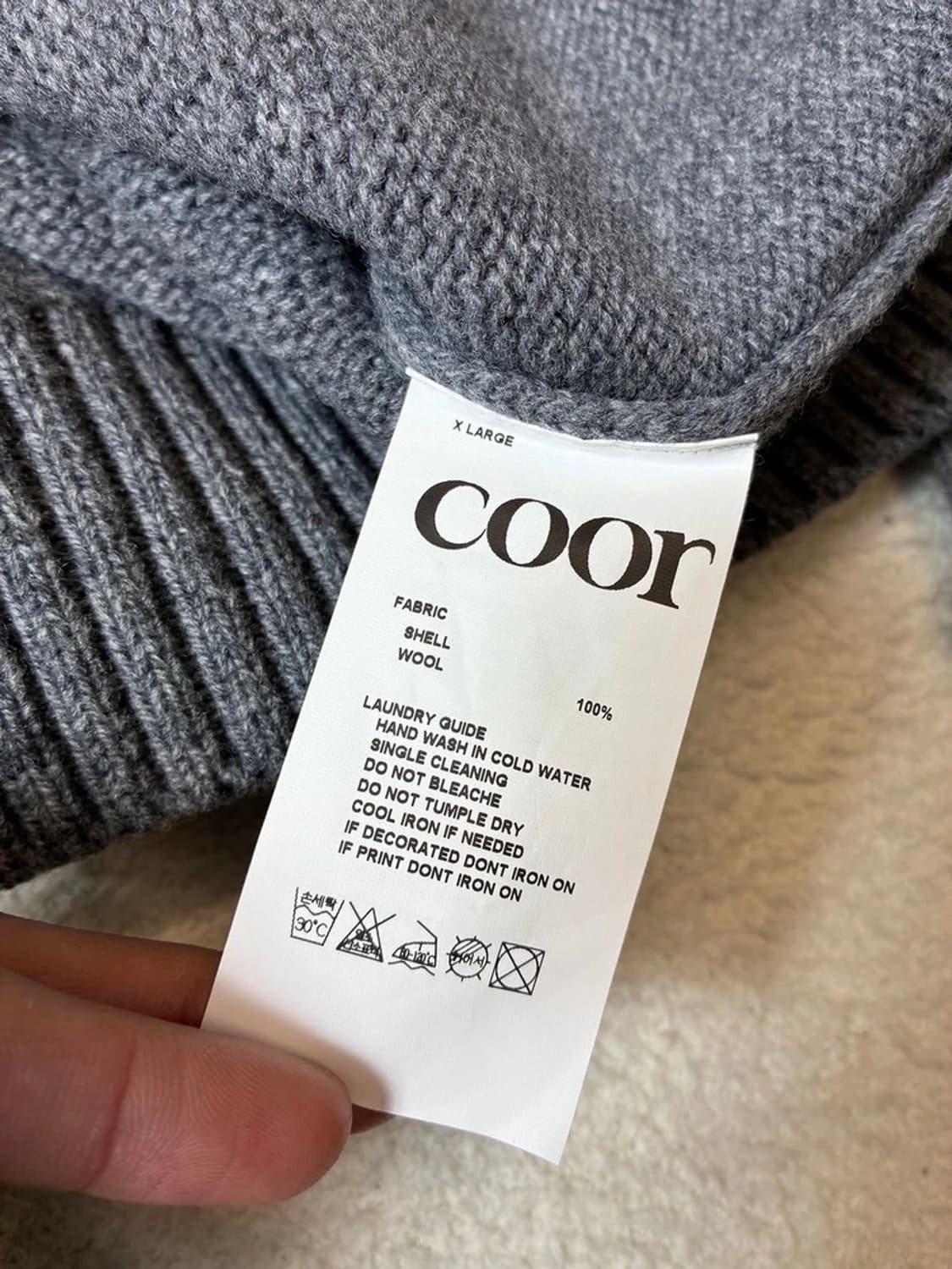 쿠어 COOR 25FW 울 크롭 크루넥 스웨터 PN7350 상품이미지7