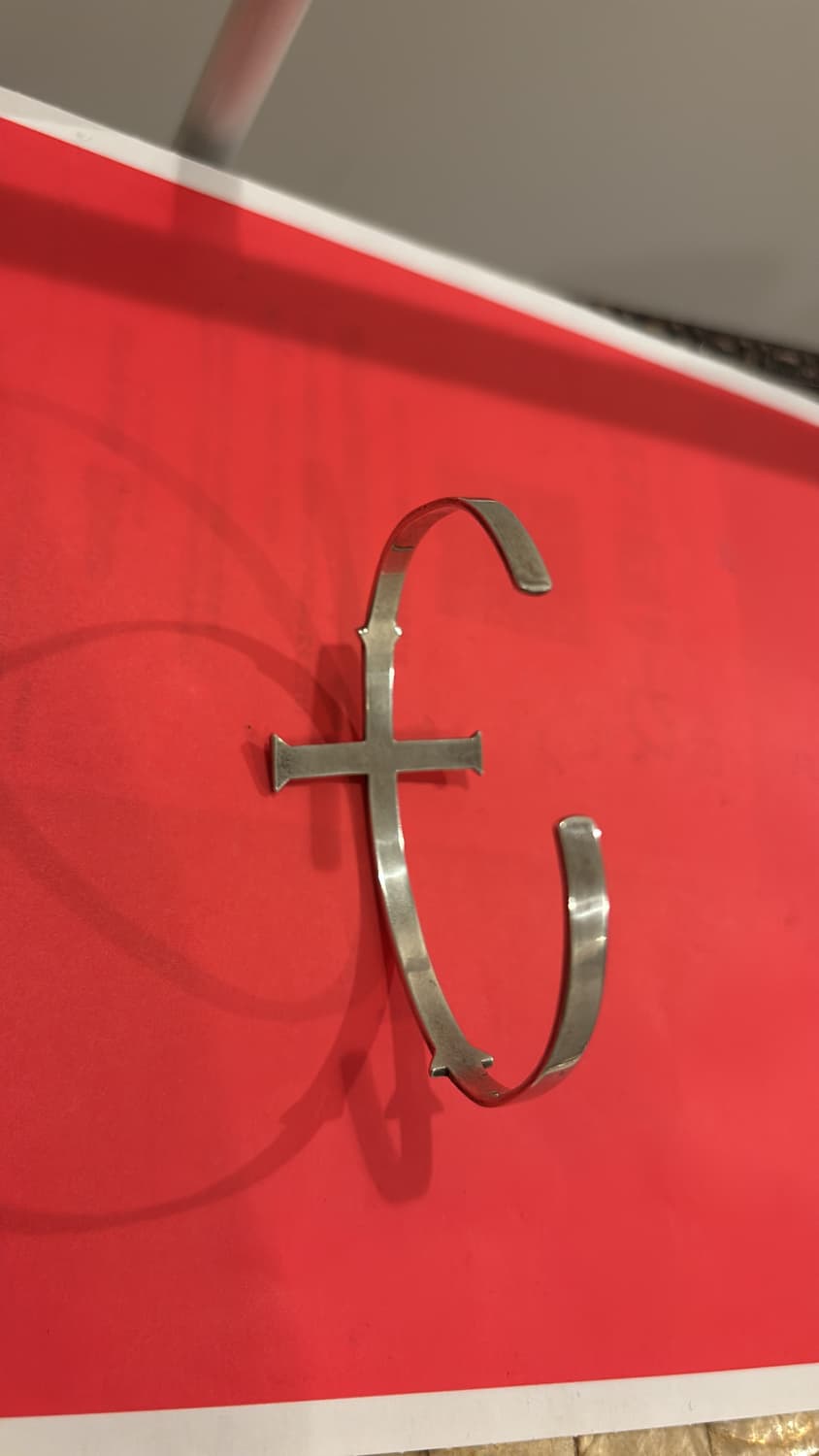 (Rare* ) 90‘s Cross Bracelet (Silver) 상품이미지5