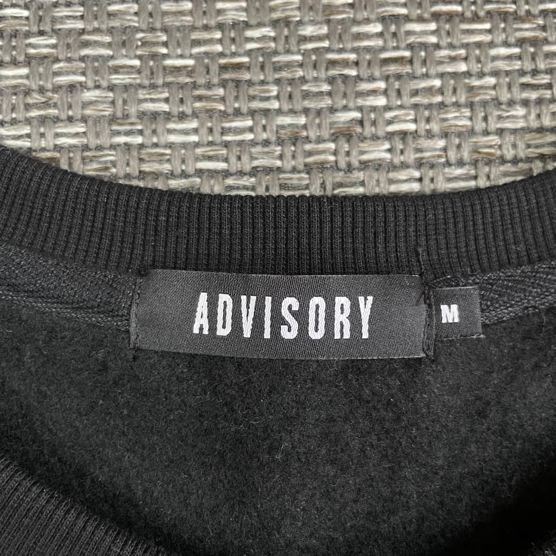 ADVISORY 블랙 기모 맨투맨 스웻셔츠 M 상품이미지4