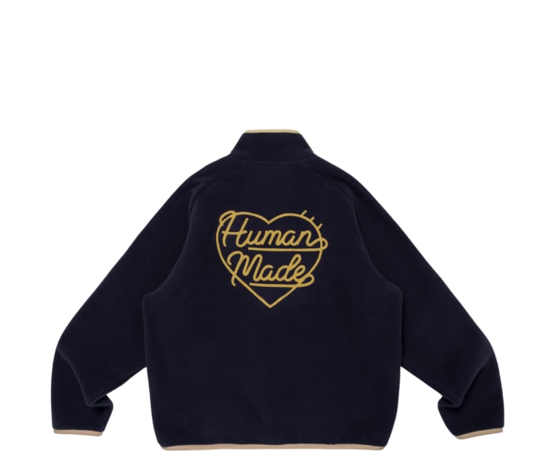 (구매)(XXl)휴먼메이드 플리스 하프집 풀오버 네이비 상품이미지1