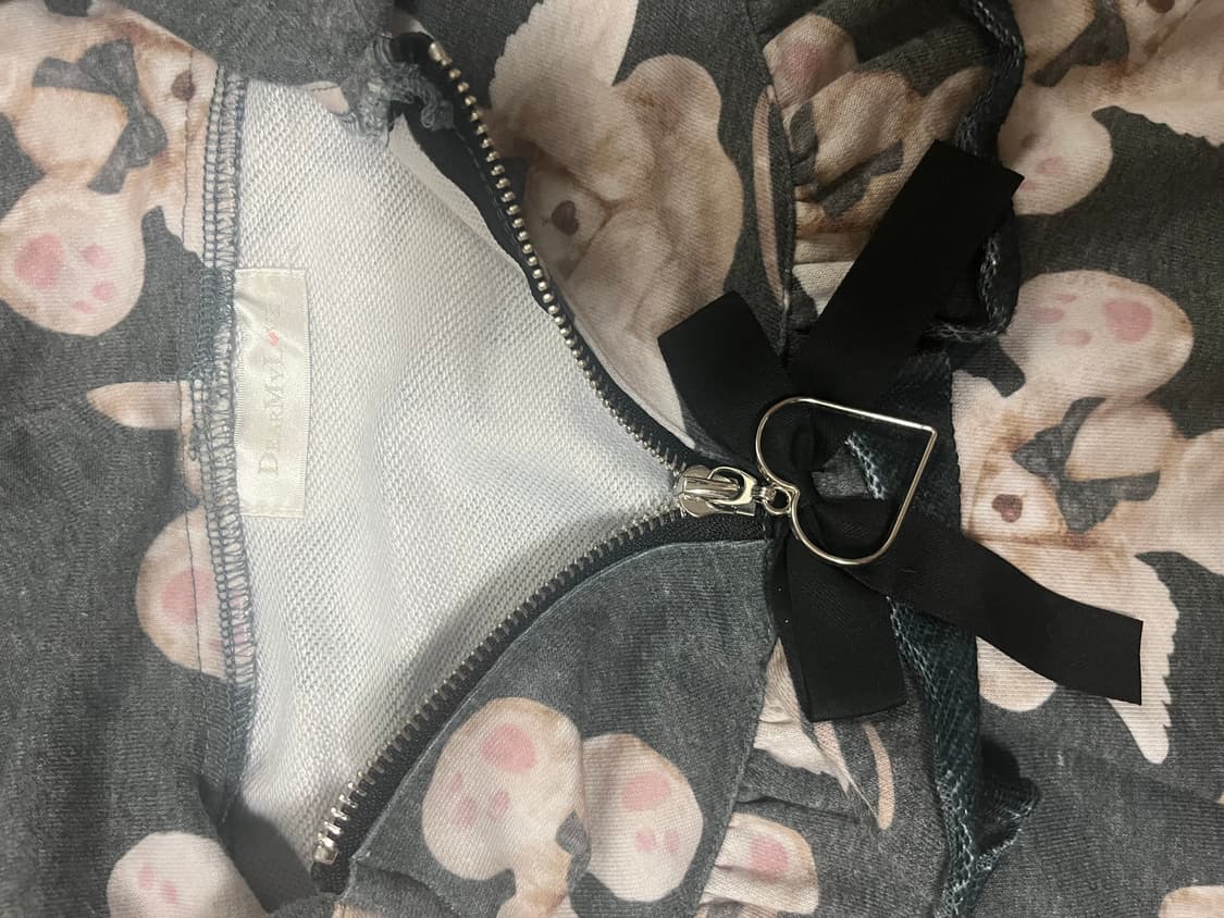 디어마이러브 곰돌이귀 후드 지뢰계 양지뢰 히메갸루 상품이미지3