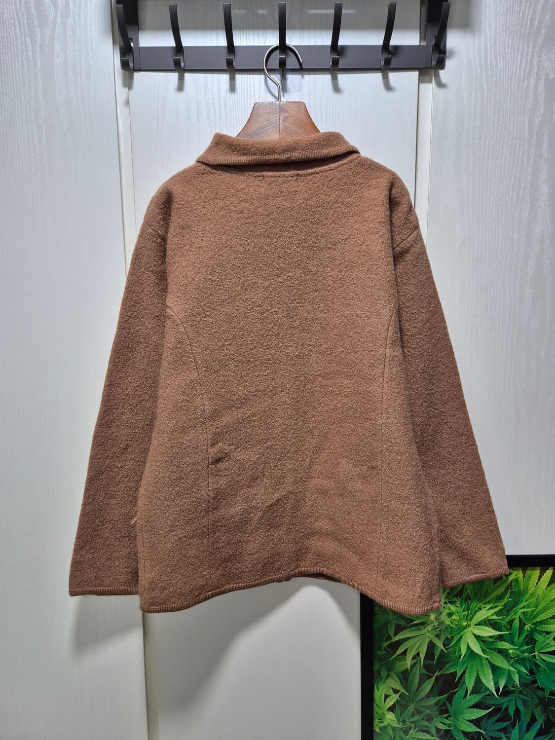 (세일)VTG. tabi 타비 브라운 압축울 집업 자켓 상품이미지10