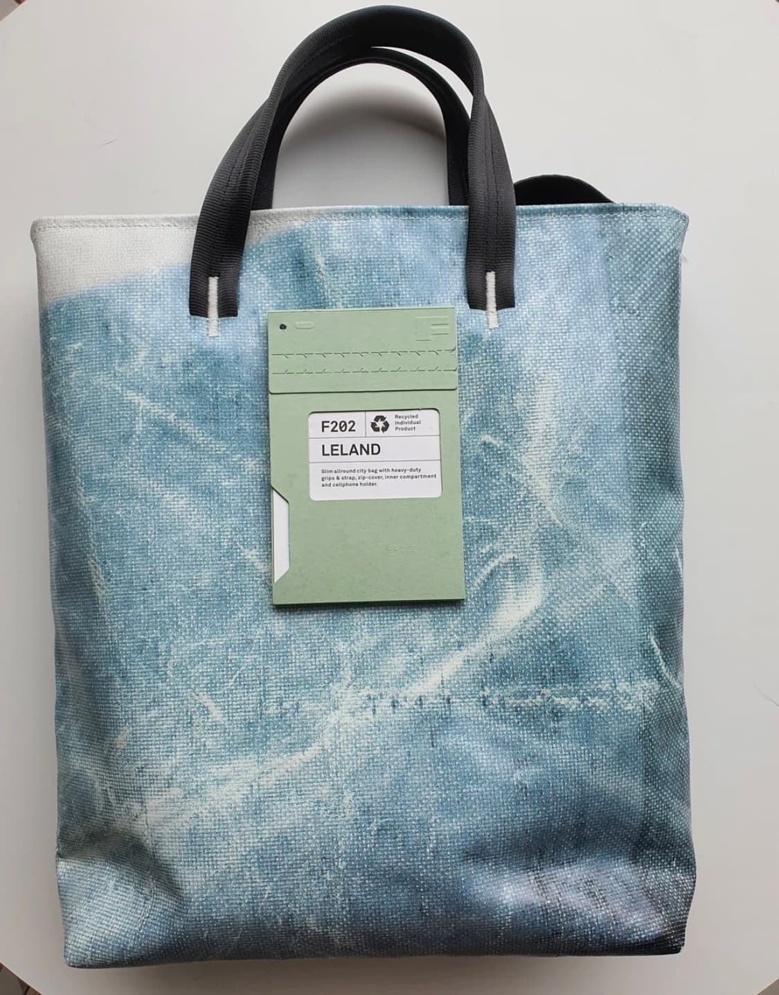 🌟프라이탁 리랜드 유니크모델 블루 스트라이프 민트택(ㅇ) 상품이미지3