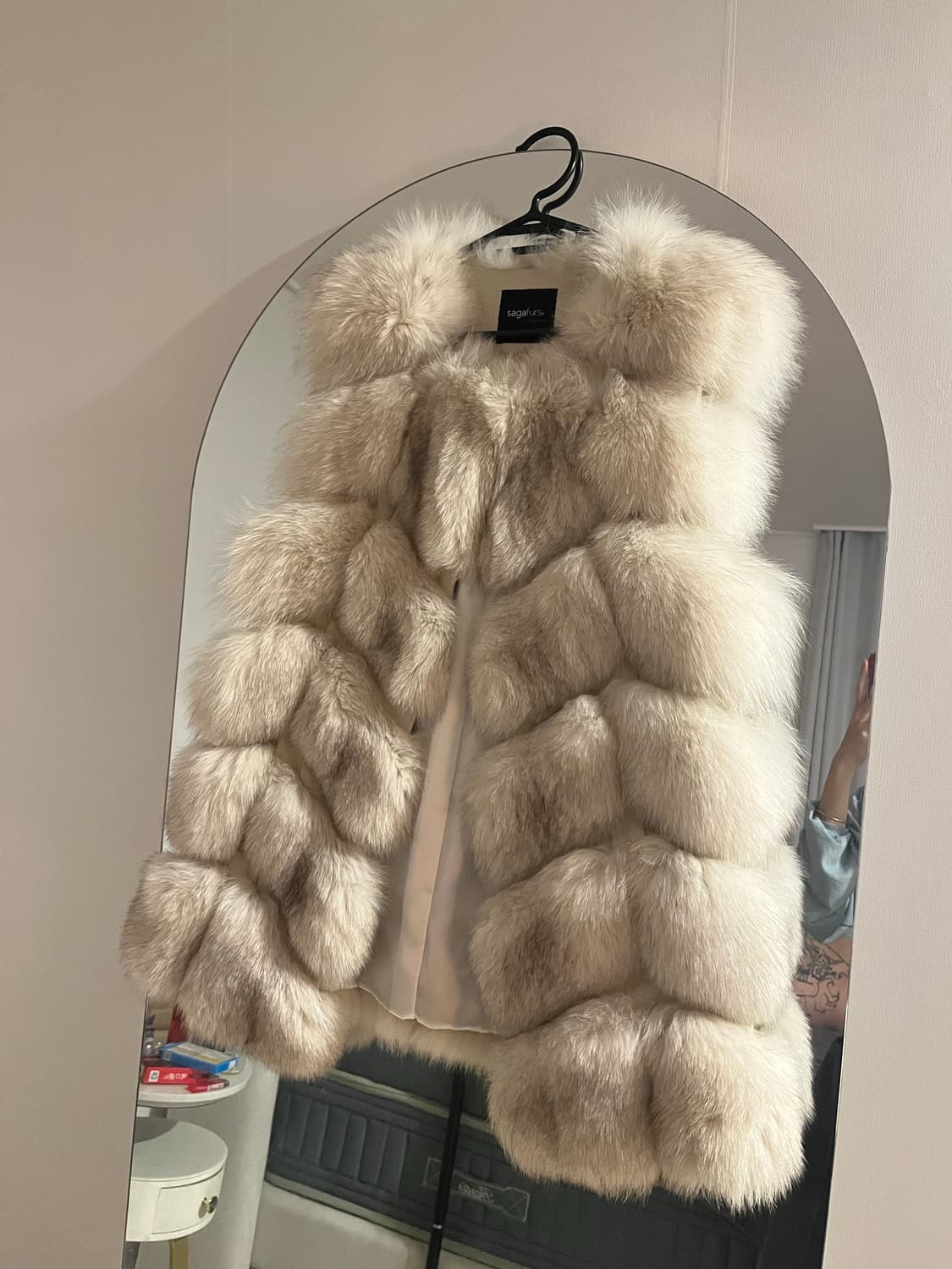 사가폭스 퍼 베스트 아이보리 폭스베스트 상품이미지1