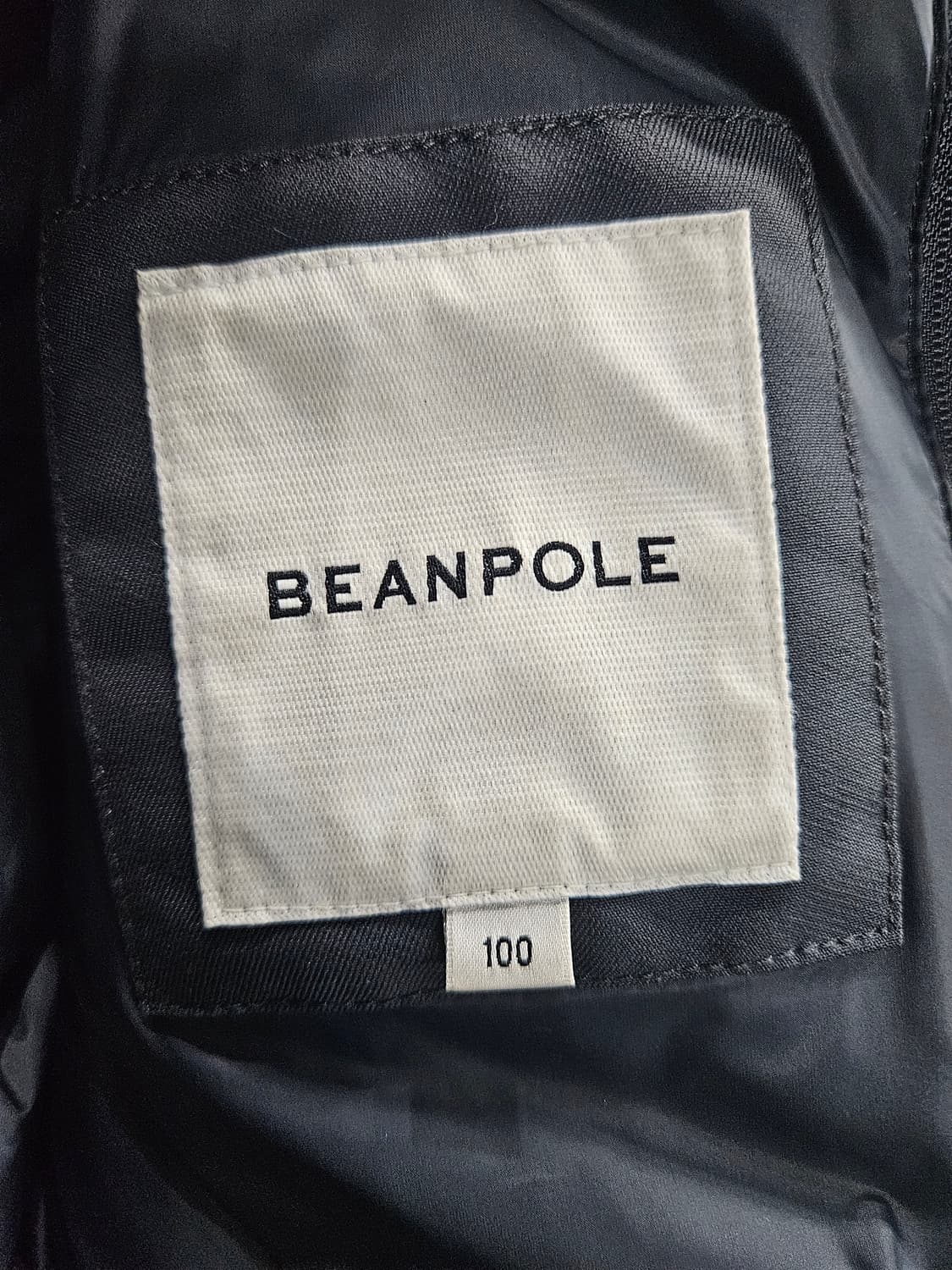 빈폴 다크그레이컬러 남성 100 구스다운 하프패딩 상품이미지3