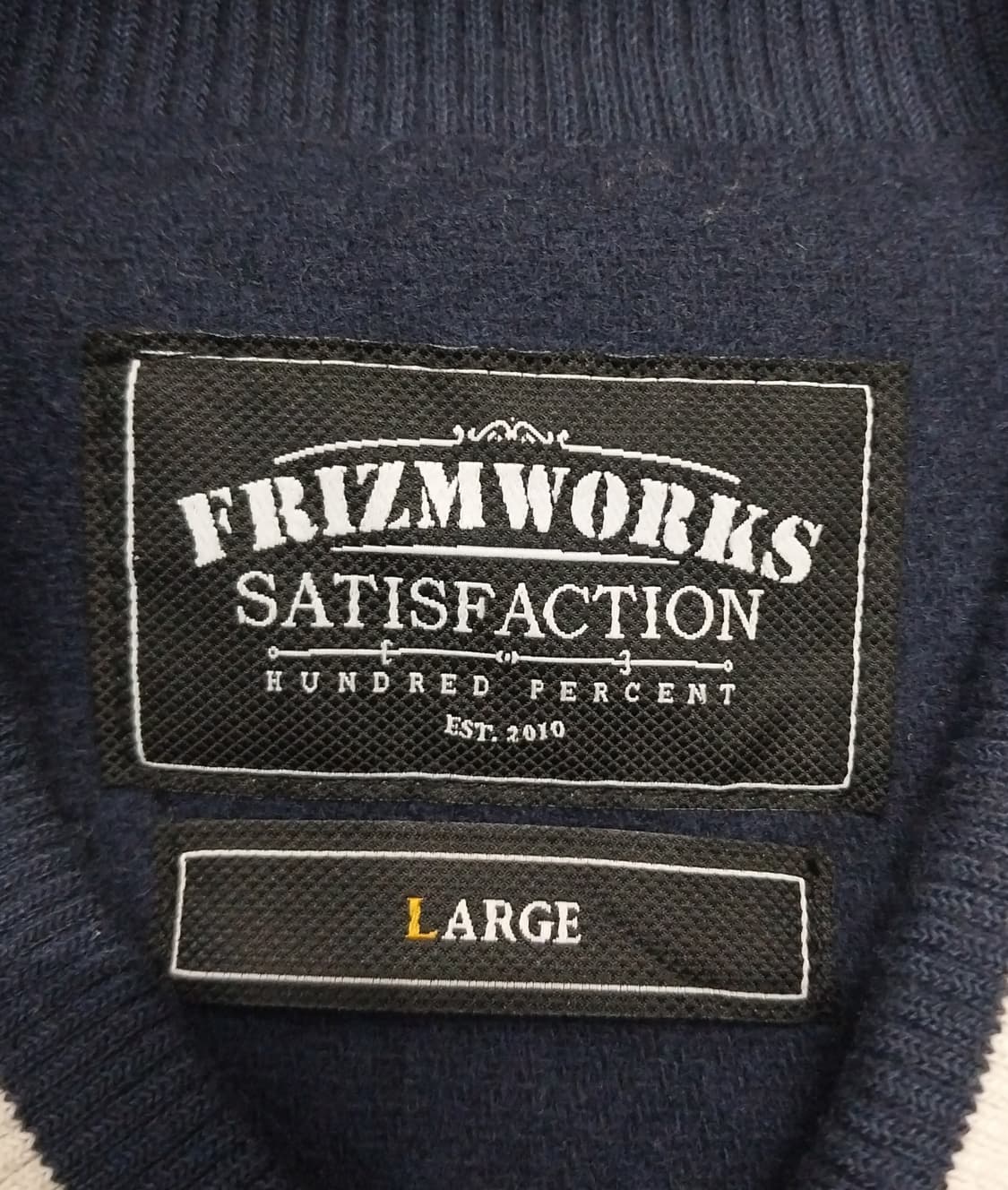 프리즘웍스 네이비 울 스타디움 자켓 L 상품이미지4