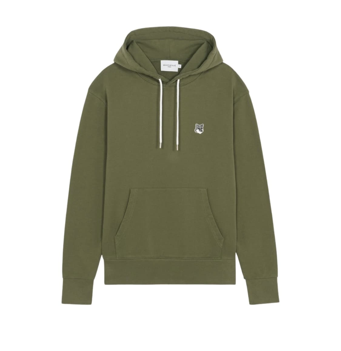 메종 키츠네 그레이 폭스 패치 클래식 후드 카키 그레이 상품이미지1