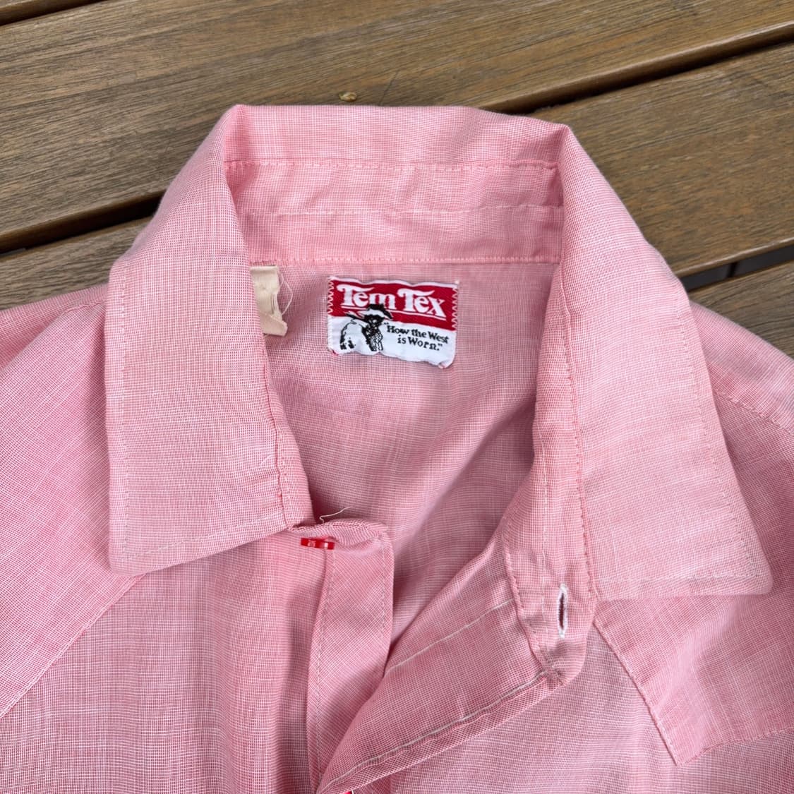 70~80s USA 템텍스 Tem Tex 웨스턴 셔츠 상품이미지8
