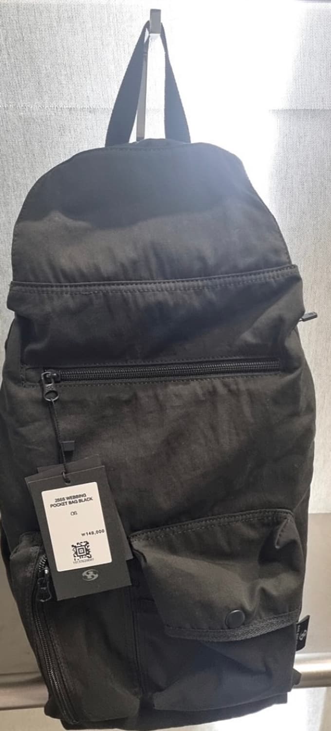 산산기어 웨빙 포켓백 블랙 - 25SS 상품이미지2