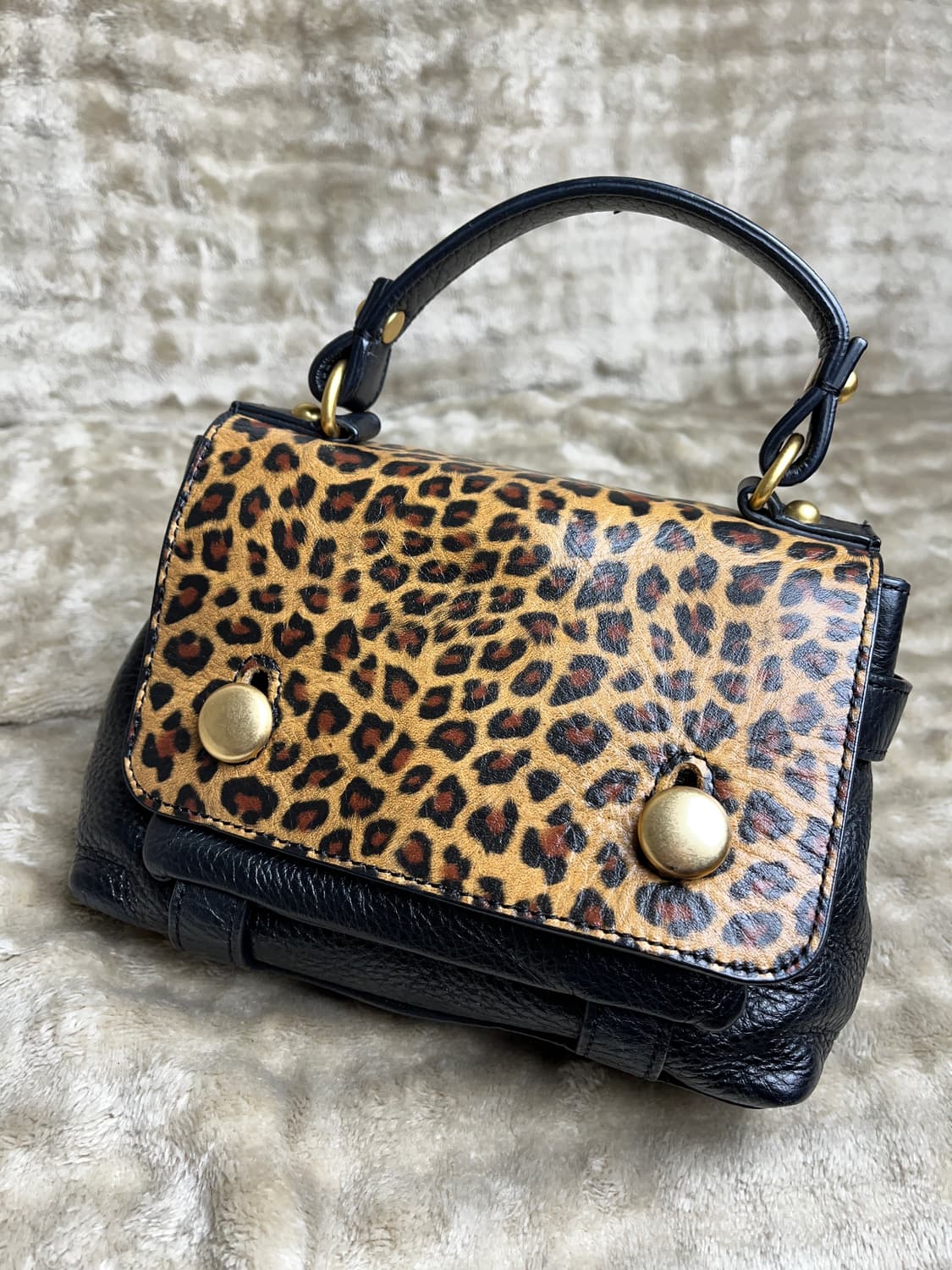 호피 가죽 핸드백 상품이미지1