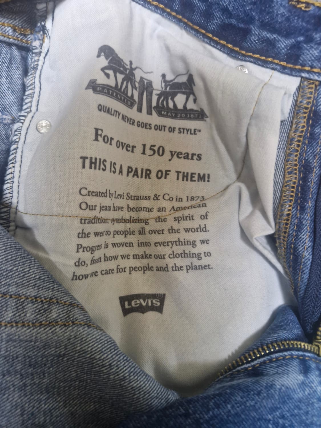 리바이스 505 W34/L30 상품이미지5