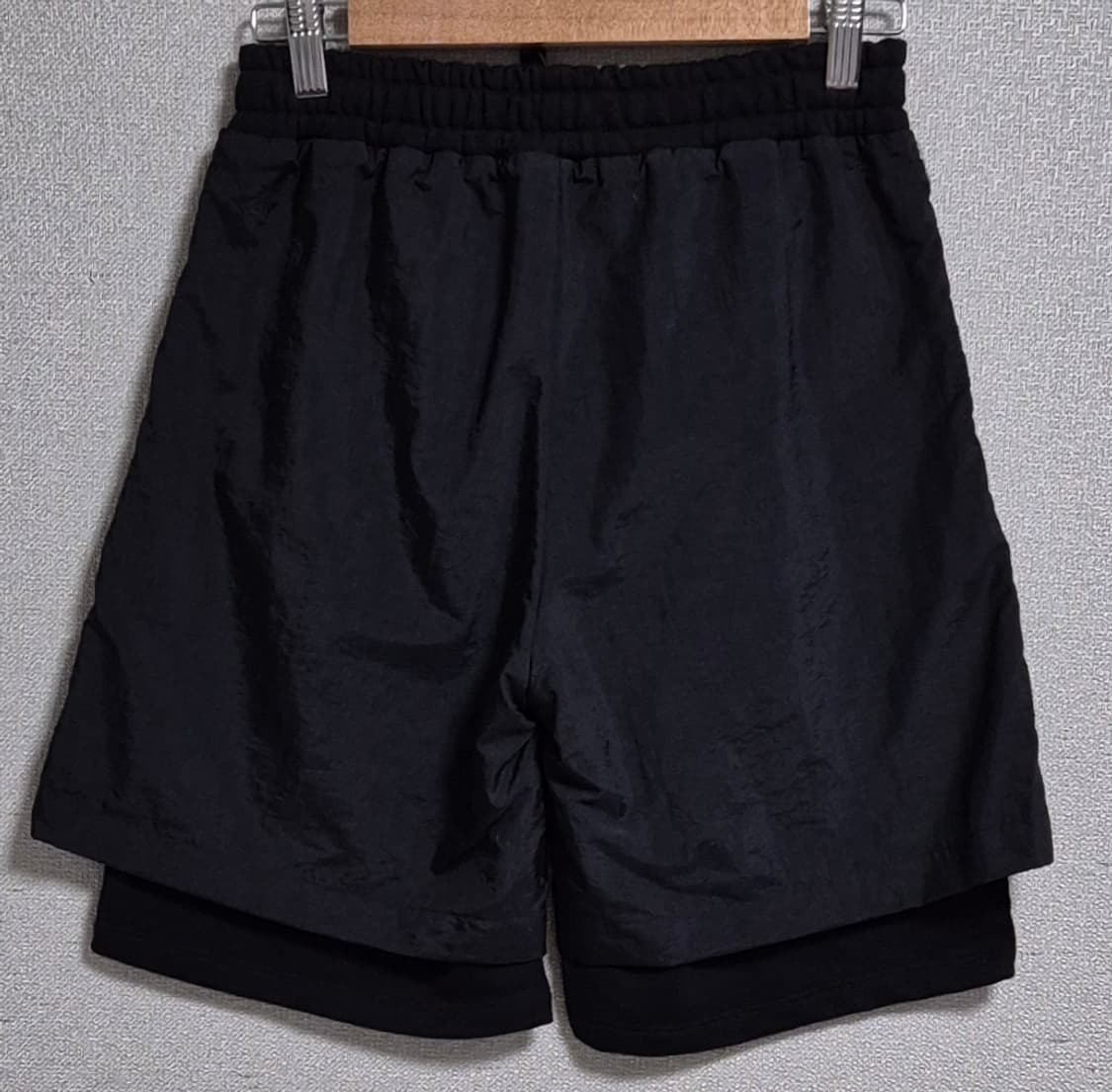 실측 S ) MSGM 엠에스지엠 블랙 우븐 반바지 상품이미지2