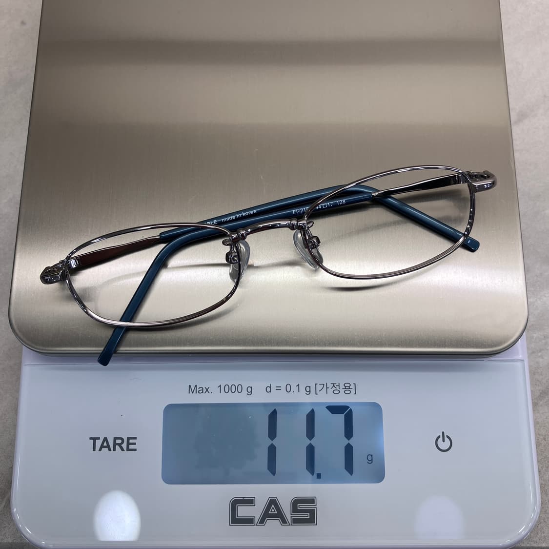 C56 PBL 긱시크 실버 슬림 스퀘어 메탈테 안경 상품이미지8