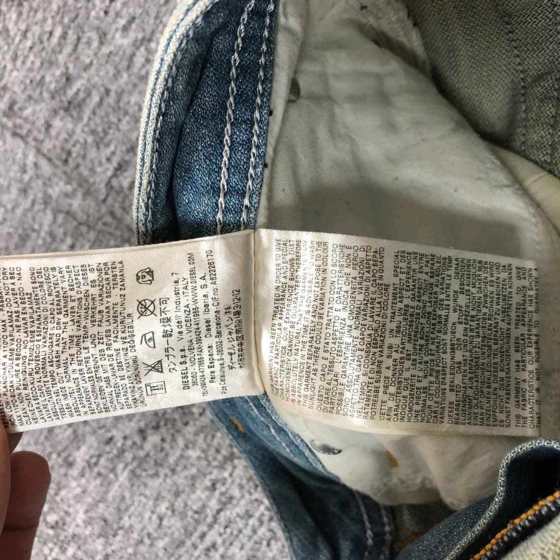 디젤 자탄 워싱 팬츠 상품이미지8