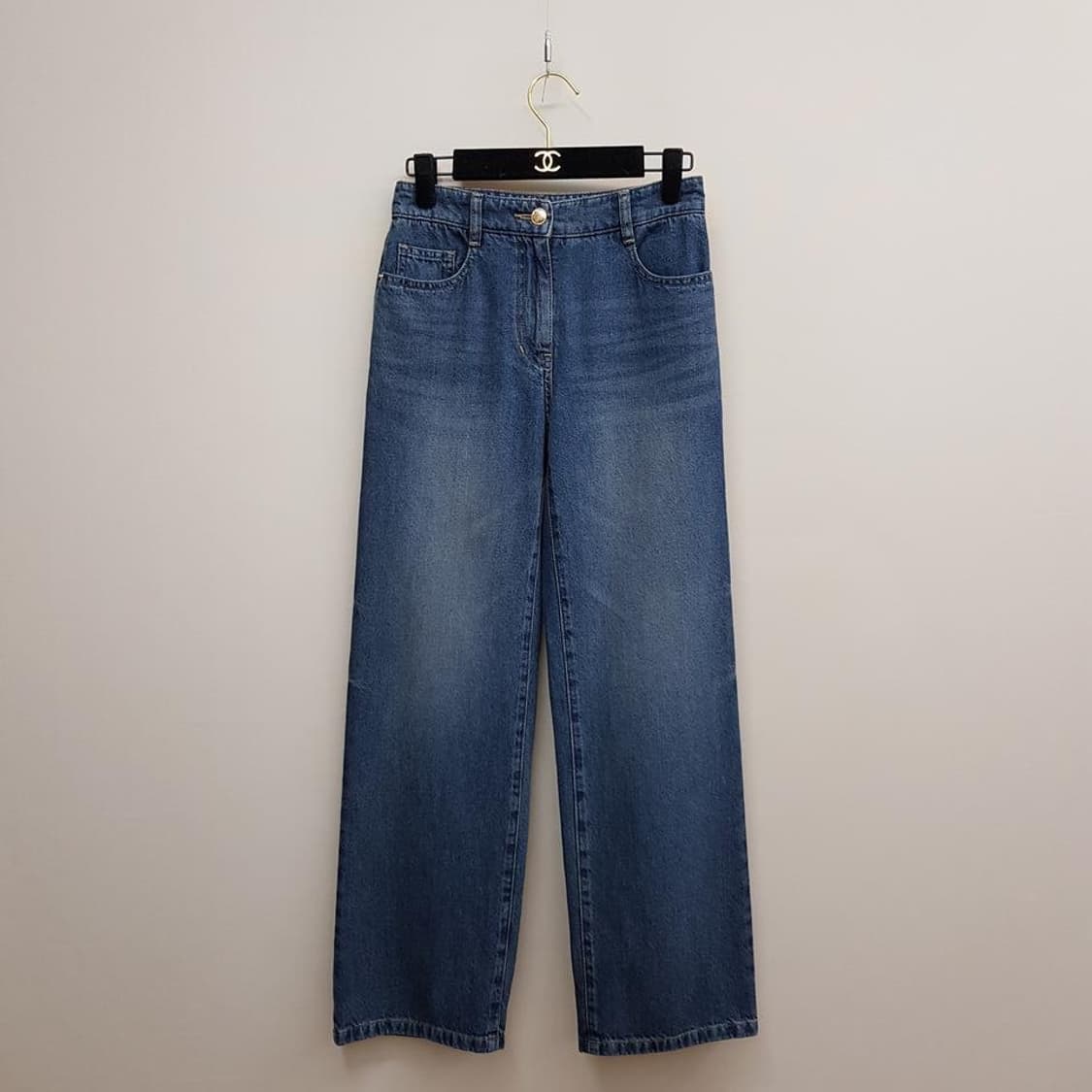 한섬 SJSJ 2025 워싱 스트레이트 데님 팬츠 61-90사이즈 상품이미지3