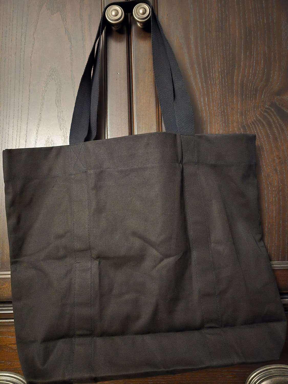 요지 야마모토 레터링 코튼 토트백 새제품입니다. 상품이미지2