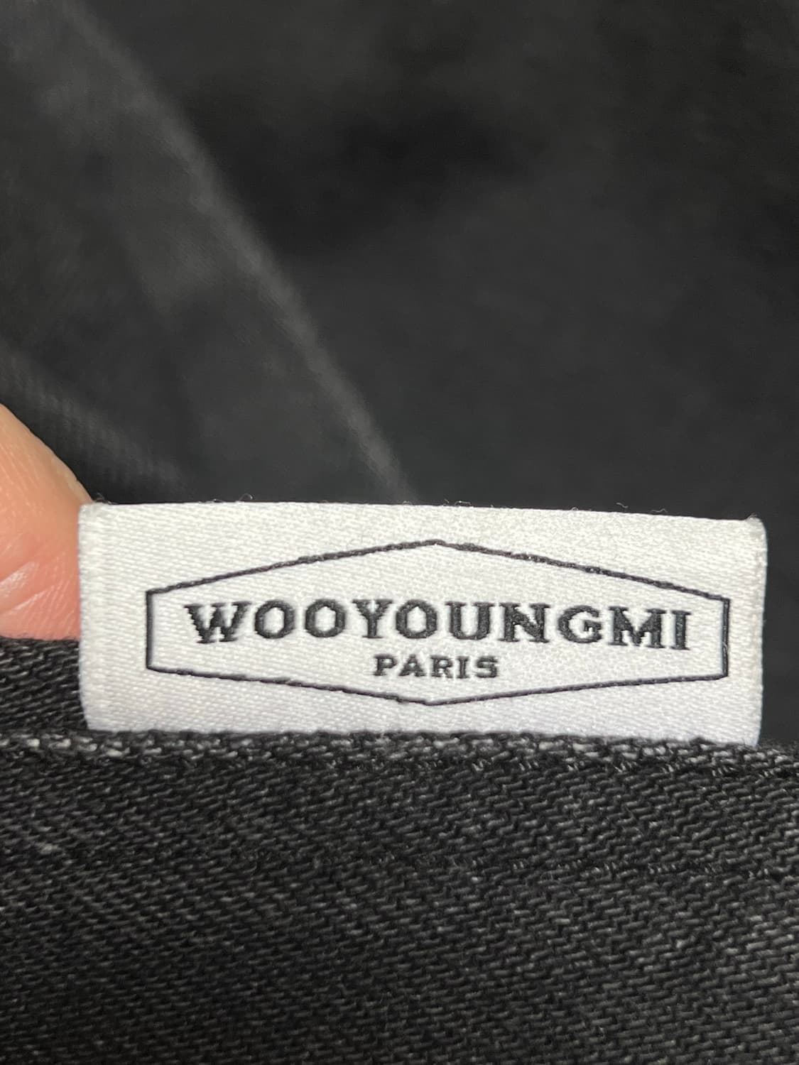 우영미 블랙 데님 셔츠 오버핏 48사이즈 상품이미지3