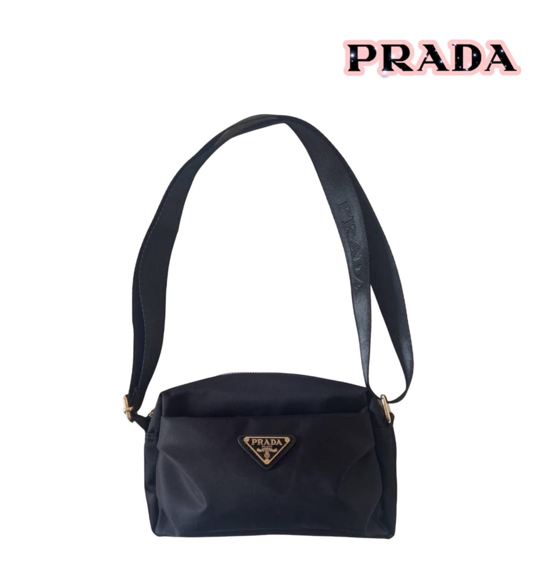 프라다뷰티 리나일론 숄더 크로스백 블랙 상품이미지1