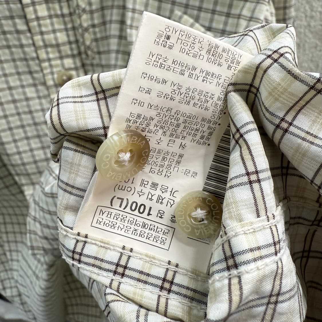 [L] 컬럼비아 체크 셔츠 상품이미지6