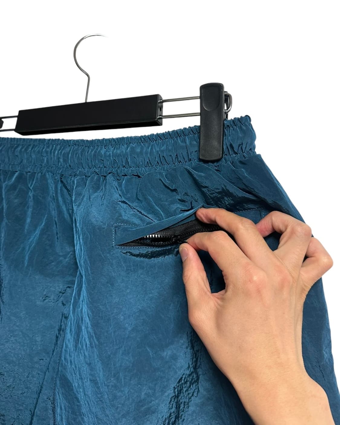 블루워터 어반 가먼트 나일론 쇼츠 반바지 메탈블루 L size 상품이미지3
