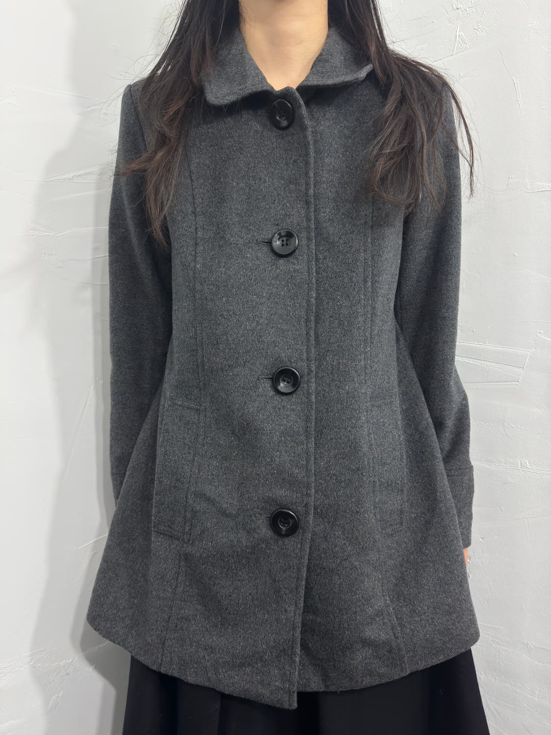 rustenburg gray button coat 상품이미지2